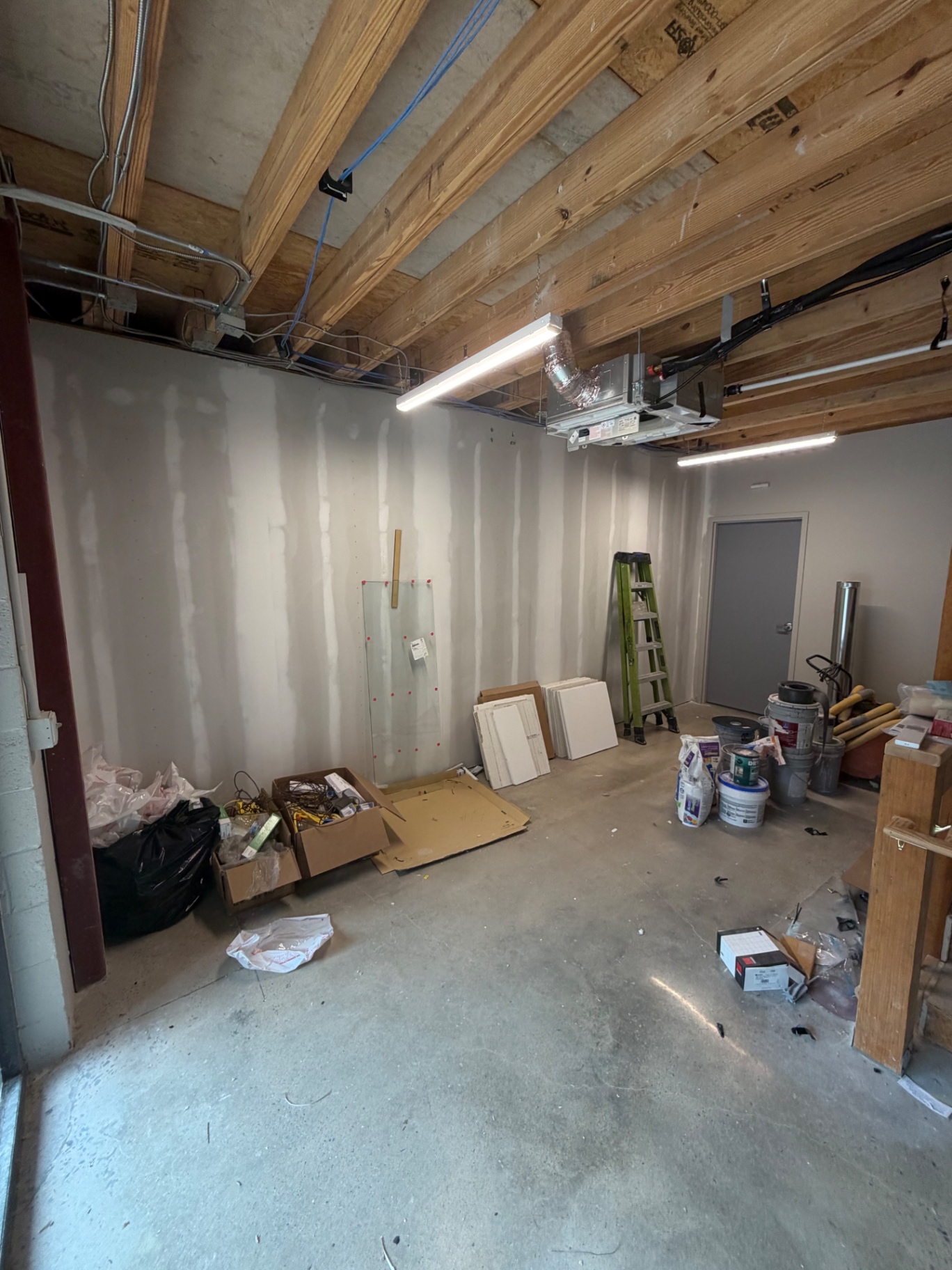 Reception area in progress