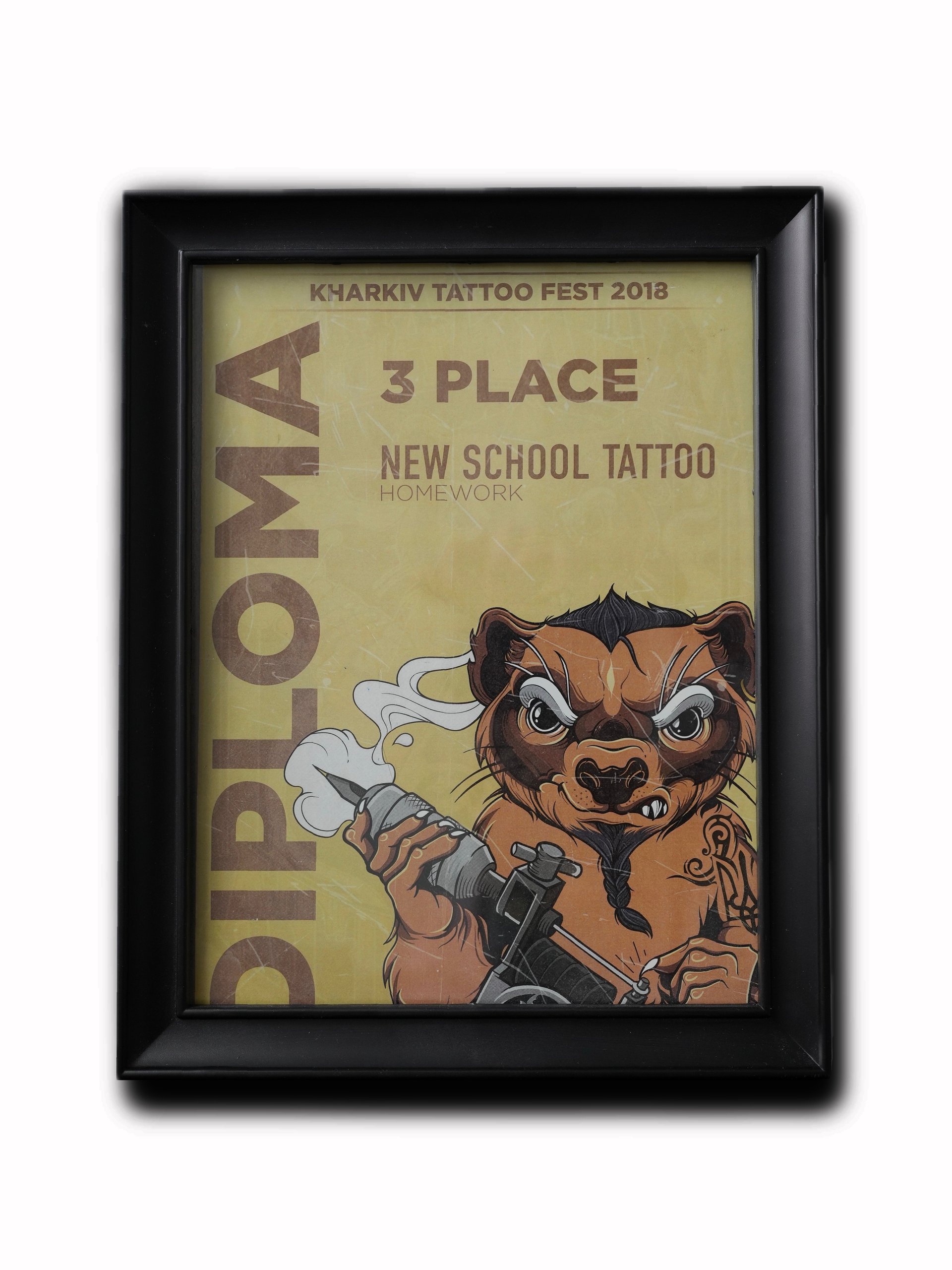 KHARKIV TATTOO FEST 2018 MINIATURE TATTOO - 1 PLACE OLD SCHOOL TATTOO - 1 PLACE NEW SCHOOL TATTOO - 3 PLACE COLOR TATTOO - 3 PLACE — photograph 3
